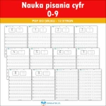 Cyferki do nauki pisania po śladzie. PDF do druku