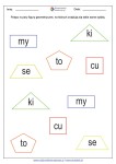 Sylaby i figury geometryczne - nauka czytania