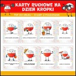 Dzień Kropki karty ruchowe w PDF do druku