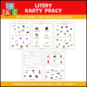Litery karty pracy do druku (aż 149 stron w PDF)