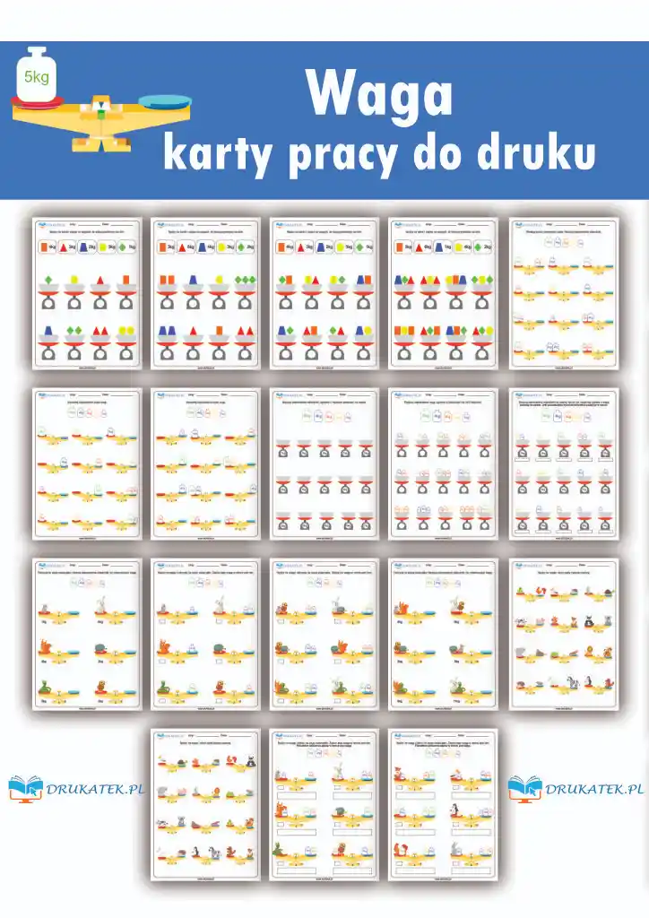 Waga karty pracy do druku