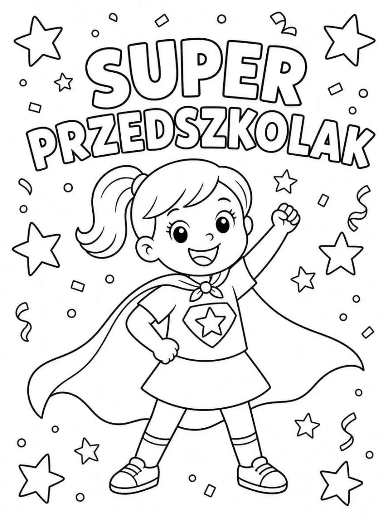 Kolorowanka Super Przedszkolak